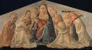 Fra Filippo Lippi Madonna of Humility with Angels and Carmelite Saints Sweden oil painting artist